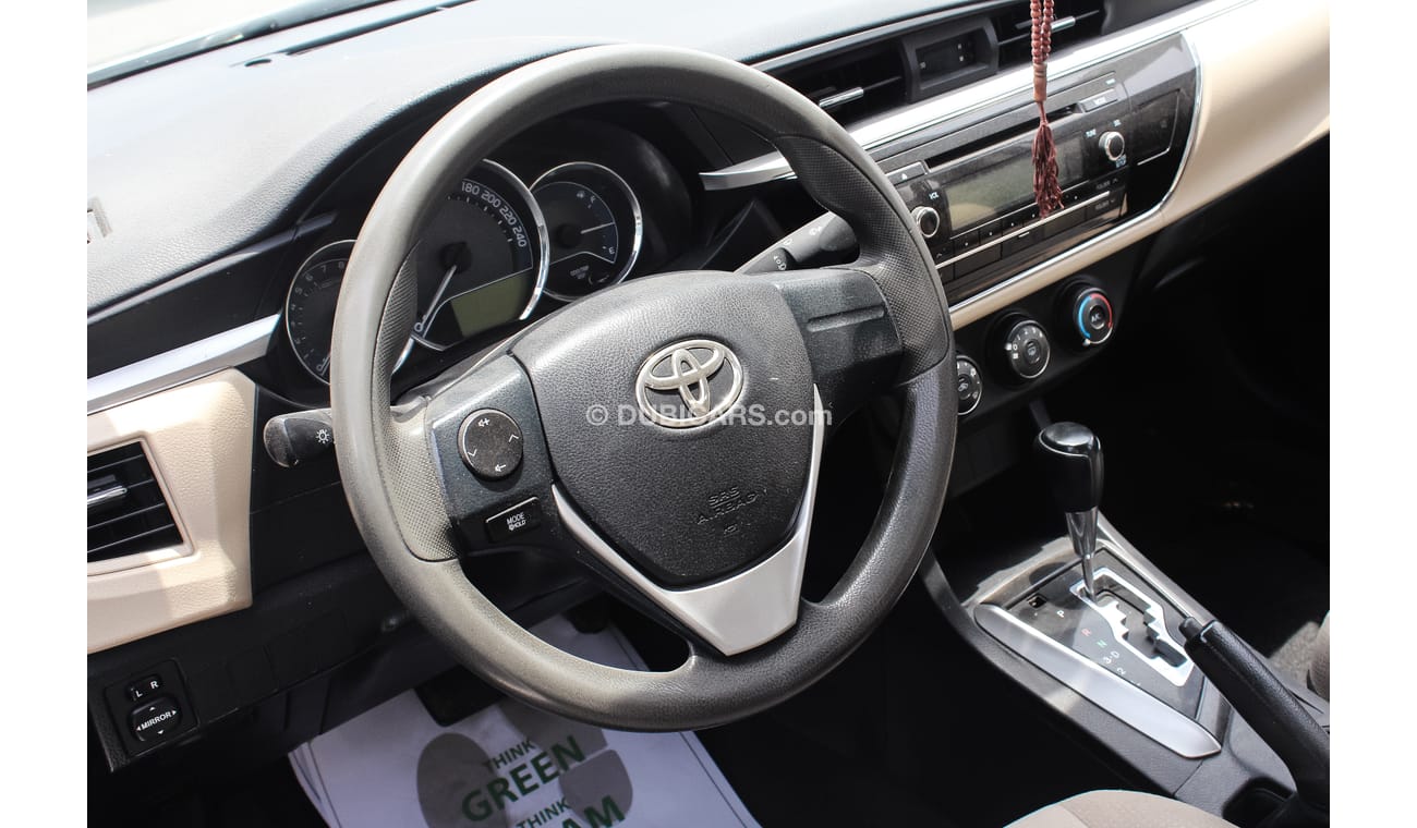 Toyota Corolla 2014 model Gulf specs standard options