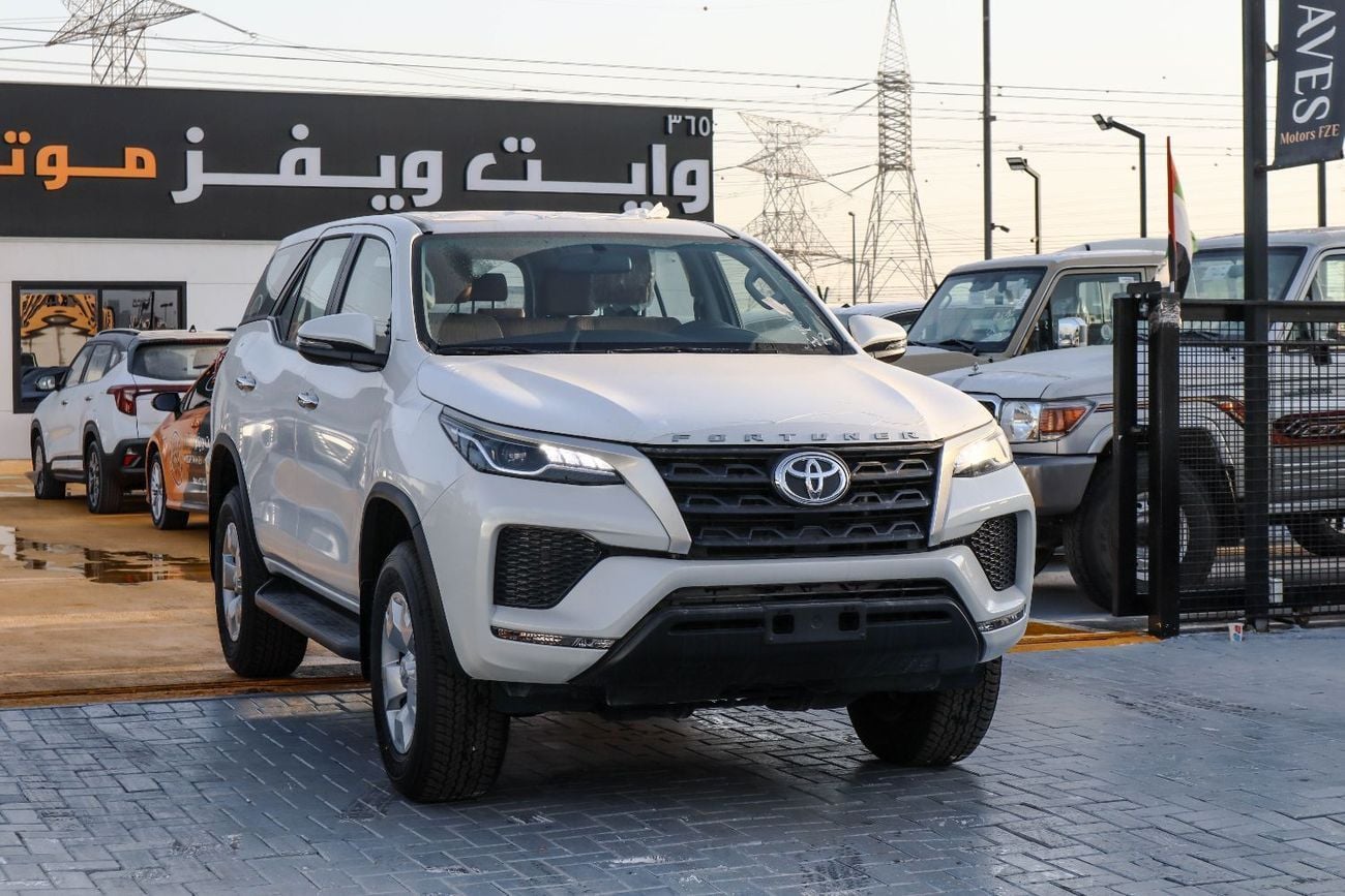 Toyota Fortuner EXR 2.7L (160 HP)  Toyota Fortuner (TGN156) – 2.7L Petrol – SR5 – 4WD – White – 2025 Model