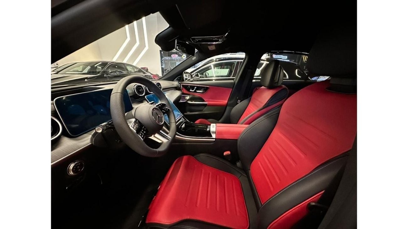 مرسيدس بنز C 200 C200 Premium Plus (Red and Black Interior) | 2024 GCC 0km | DEALER WARRANTY