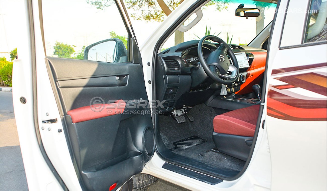 Toyota Hilux 2020YM 4WD DC 2.7 Petrol Power Option - اسود متوفر