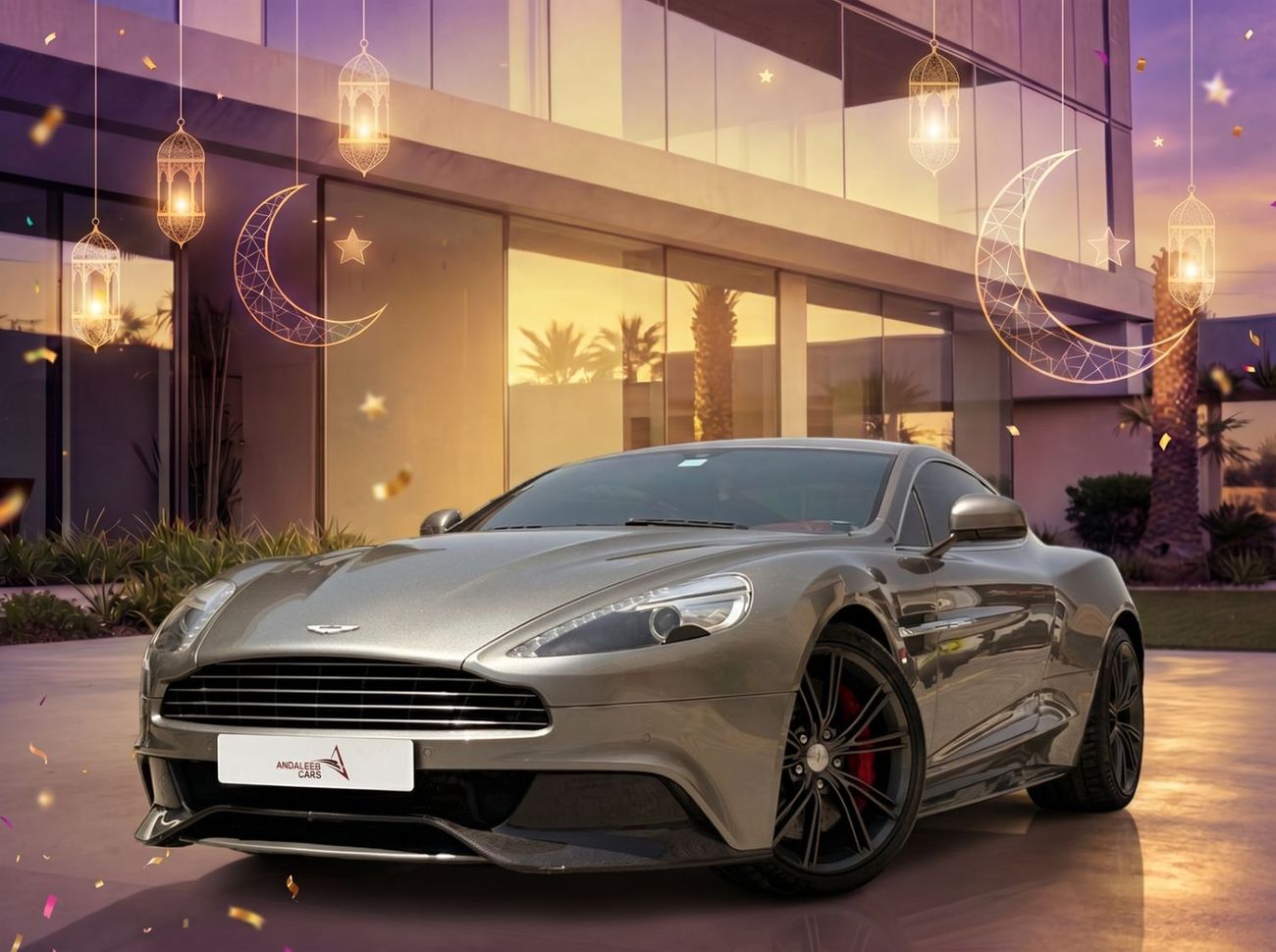 أستون مارتن فانكويش STD  EID SALE | 1 YEAR FREE WARRANTY | ASTON MARTIN VANQUISH | V12 | 2014 | GCC SPECS