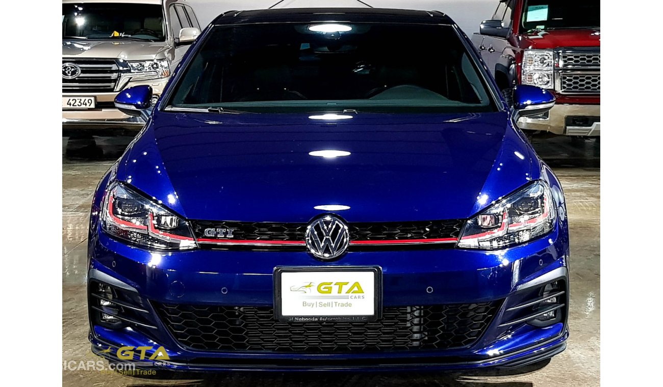 Volkswagen Golf 2018 VW GTI, Full Options, Warranty+Service Contract, GCC