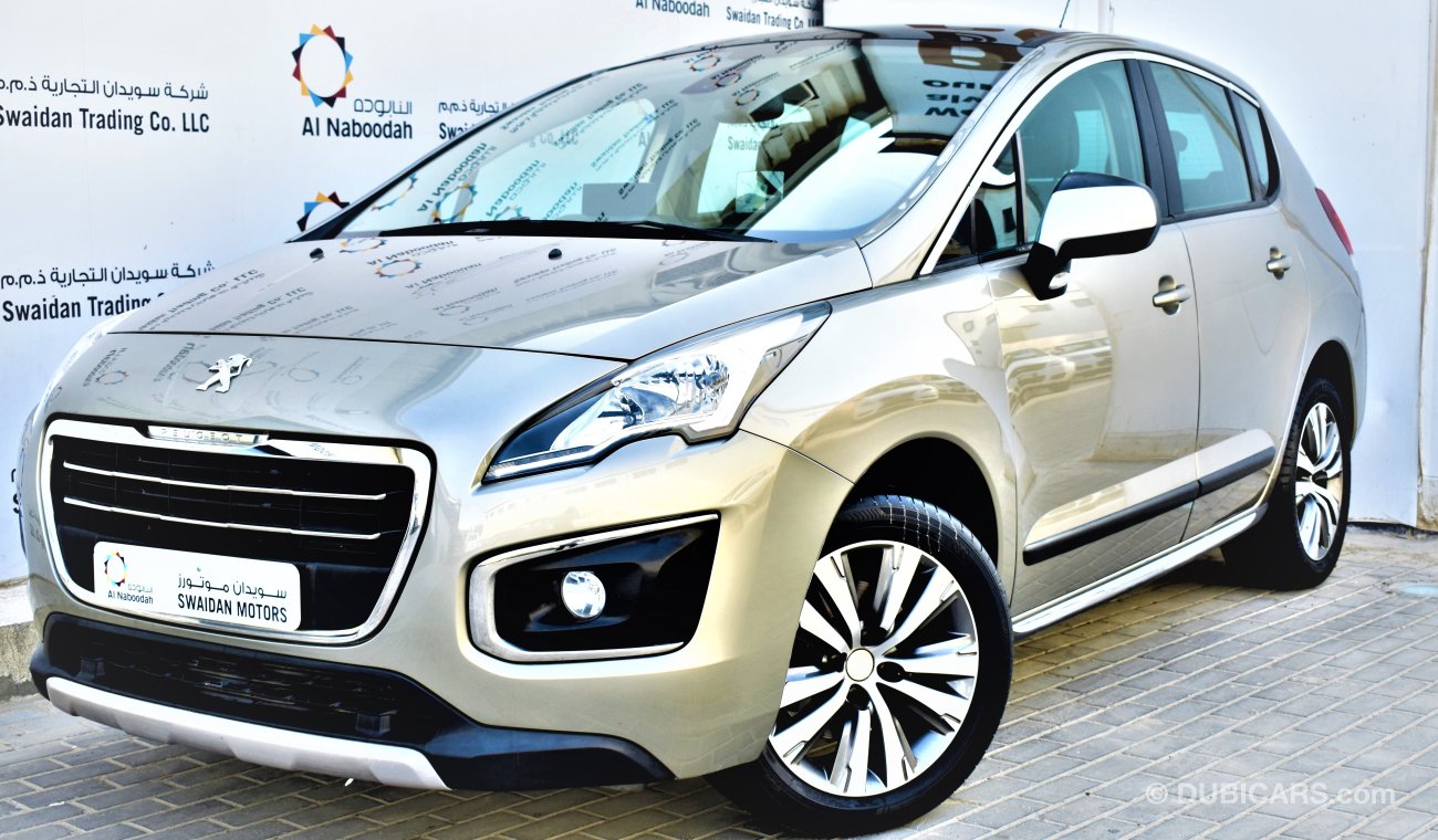 Peugeot 3008 1.6L PREMIUM 2016 GCC SPECS WITH AGENCY BALANCE WARRANTY UP TO 2022 UNLIMITED KM