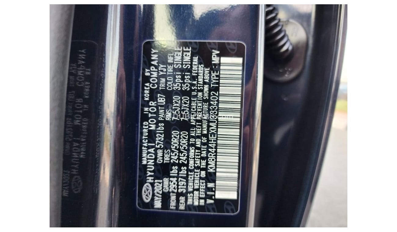 Hyundai Palisade GDi HYUNDAI PALISADE FULL OPTION 2021 MODEL