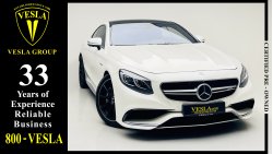 Mercedes-Benz S 63 AMG Coupe GCC + S63s ///AMG + 6 BOTTOMS + SOUND SYSTEM / UNLIMITED MILEAGE WARRANTY /GARGASH FSH / 4,893DHS PM