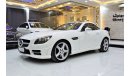 Mercedes-Benz SLK 350 Sport EXCELLENT DEAL for our Mercedes Benz SLK350 ( 2015 Model! ) in White Color! GCC Specs