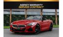 BMW Z4 sDrive 20i | 3,486 P.M  | 0% Downpayment | Agency Warranty & Service Contract