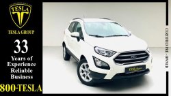 Ford EcoSport TREND + LEATHER SEAT + NAVIGATION + CAMERA / GCC / 2018 / DEALER WARRANTY UP 100,000 KM / 769 DHS PM