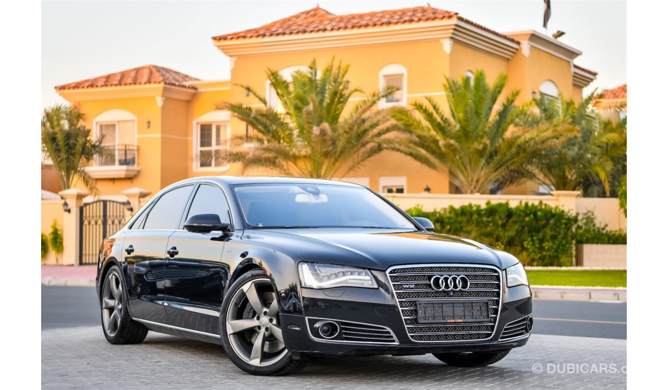 Audi A8 W12 - Full Service History! - Top Of The Range! - Whopping 500HP! - AED 1,758 PM - 0% DP