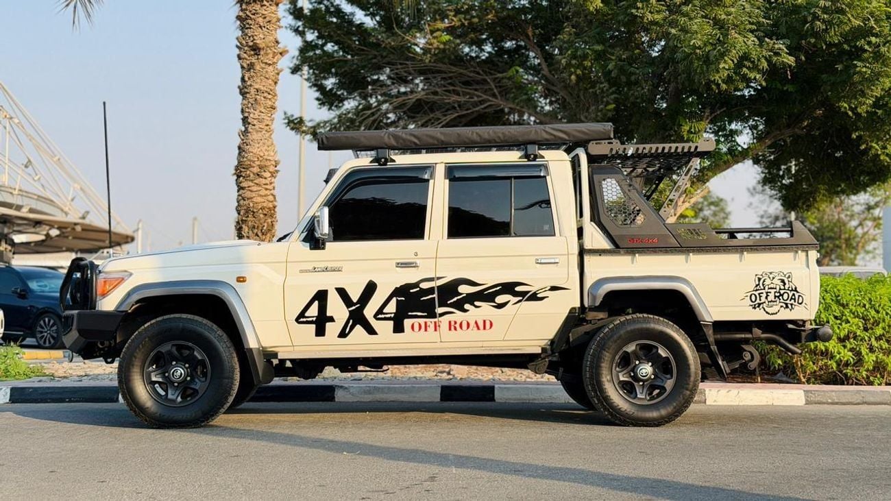 Toyota Land Cruiser Pick Up FULLY OFF-ROAD MODIFIED | DOUBE CABIN | MANUAL TRANSMISSION | SIDE AWNING CAMPING TENT | 4.5L | LHD