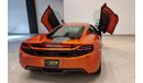 McLaren MP4 12C 2012 McLaren MP4-12C Spider, Warranty Full Al Tayer Service History, GCC