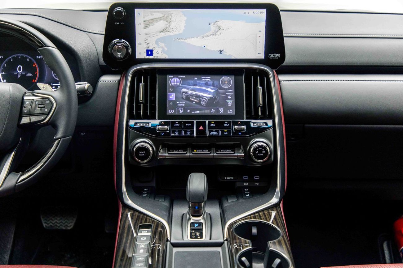 Lexus LX 700h 3.5L - Sonic Quartz Inside Crimson | Export Only