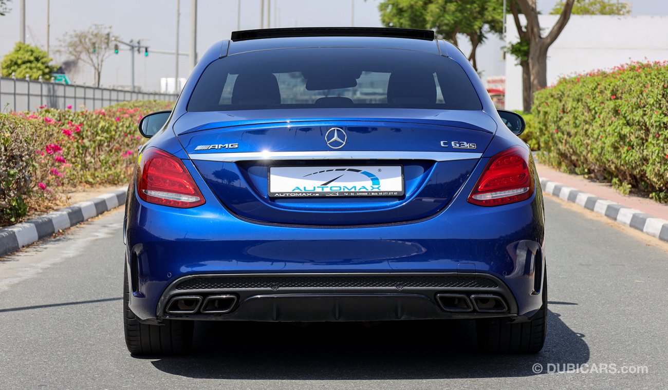 Mercedes-Benz C 63 AMG S , V8 4.0L , GCC , 2017 , With 3 Years or 100K Km WNTY