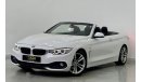 بي أم دبليو 420 2017 BMW 420i Sport Line Convertible, Full BMW Service History, Warranty, GCC