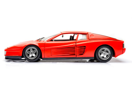 Ferrari Testarossa exterior - Side Profile