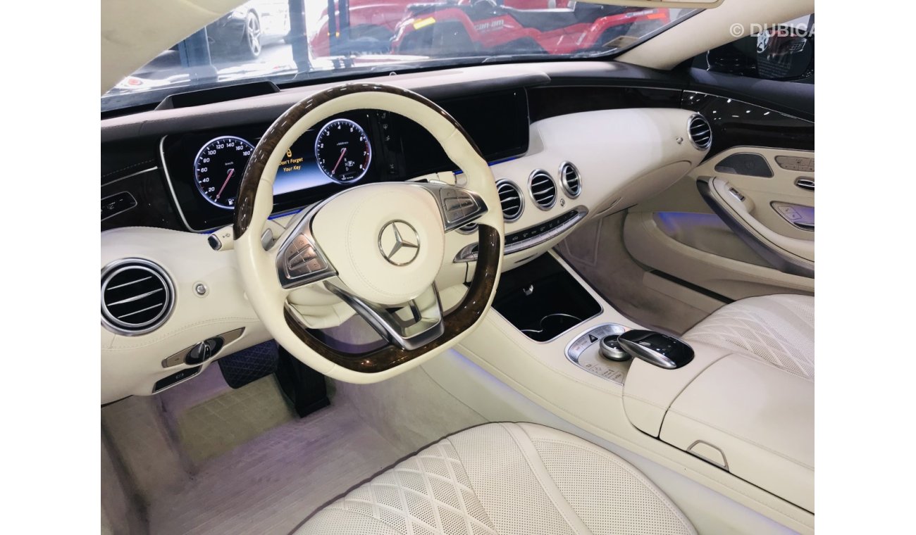 مرسيدس بنز S 550 كوبيه - ( 4,100 ) AED PER MONTH4MATIC - 2015 - ONE YEAR WARRANTY