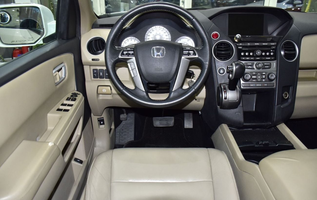 Honda Pilot EXCELLENT DEAL for our Honda Pilot 4WD ( 2015 Model ) in White Color GCC Specs