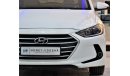 هيونداي إلانترا EXCELLENT DEAL for our Hyundai Elantra 2018 Model!! in White Color! GCC Specs