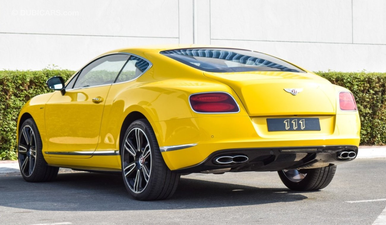 Bentley Continental GT V8S / GCC Specifications