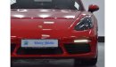 Porsche 718 Boxster EXCELLENT DEAL for our Porsche 718 Boxster S 2.5L ( 2017 Model ) in Red Color GCC Specs