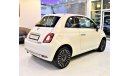 فيات 500 AGENCY WARRANTY, FULL SERVICE HISTORY ORIGINAL PAINT (صبغ وكاله) Fiat 500 2018 Model!!GCC Specs