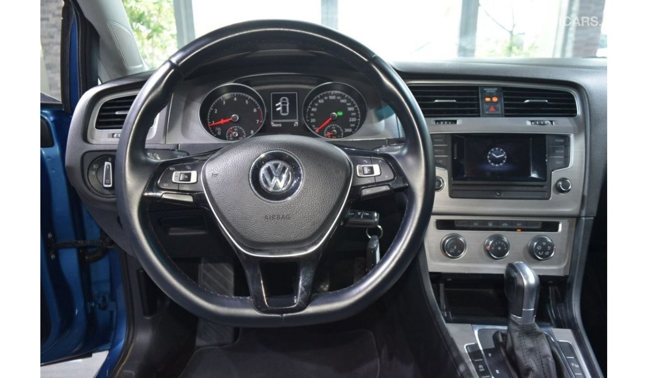 Volkswagen Golf SE صبغ وكاله | Golf 1.4L TSI | GCC Specs | Original Paint | Accident Free | Single Owner | Excellent