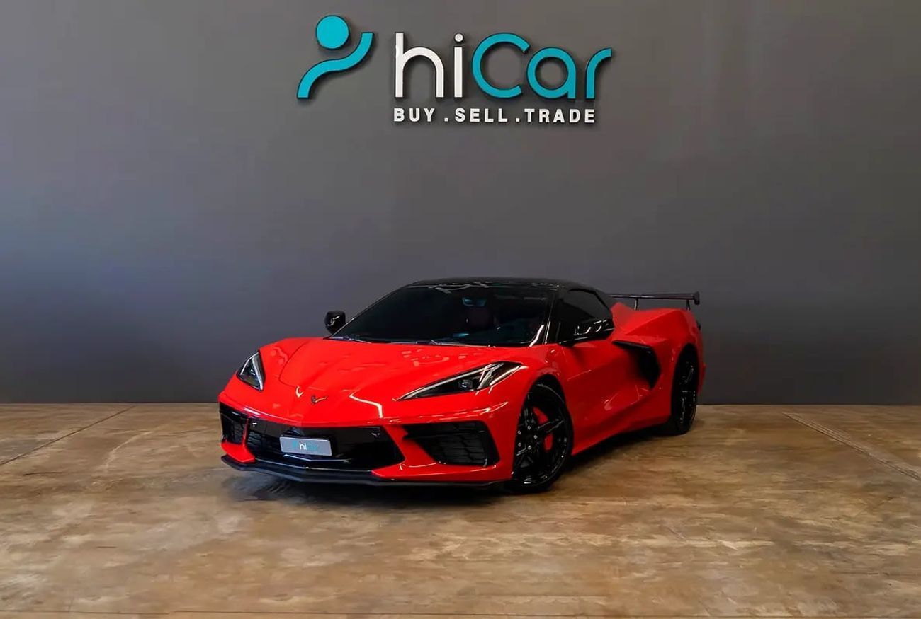 شيفروليه كورفت 3LT 6.2L (490 HP) Convertible AED 6,324 P.M • 0% Downpayment • Chevrolet Corvette C8 3LT Z51 • 1 Yea