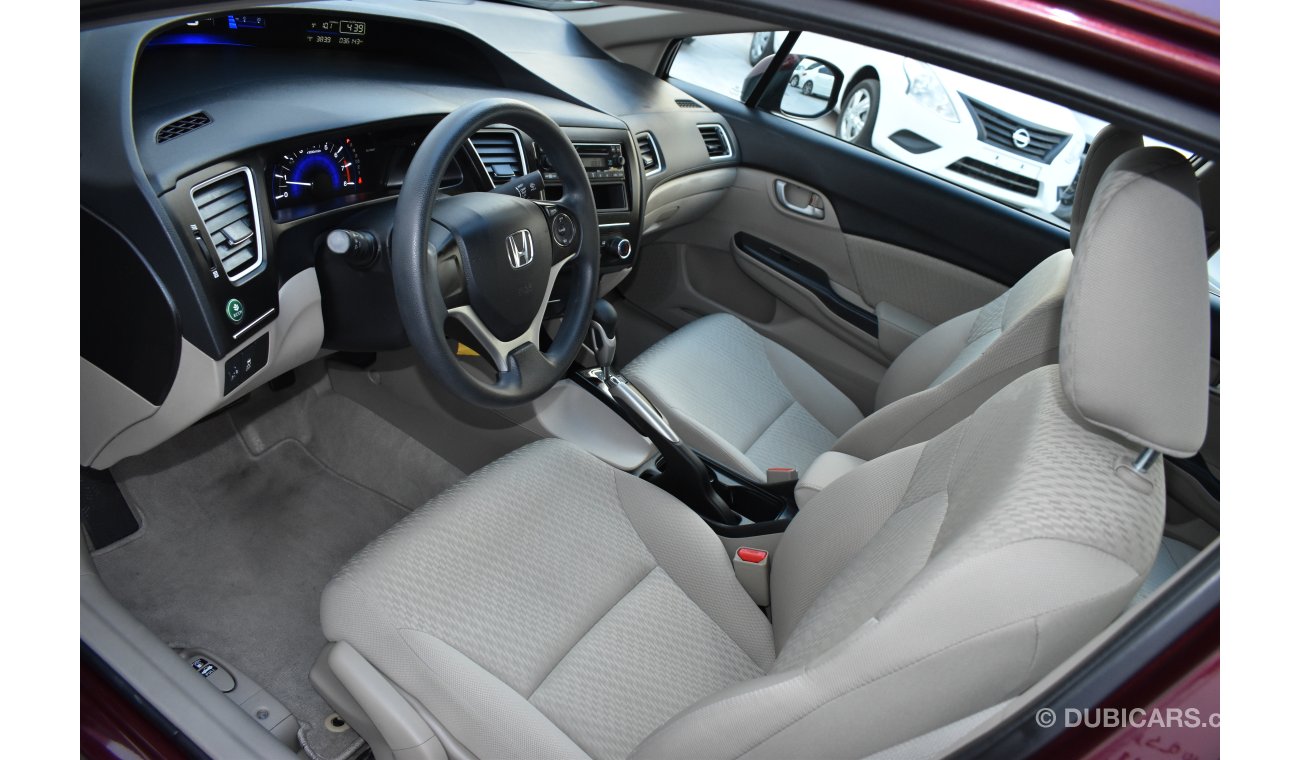 Honda Civic 1.8L EX 2015 GCC SPECS WITH DEALER WARRANTY
