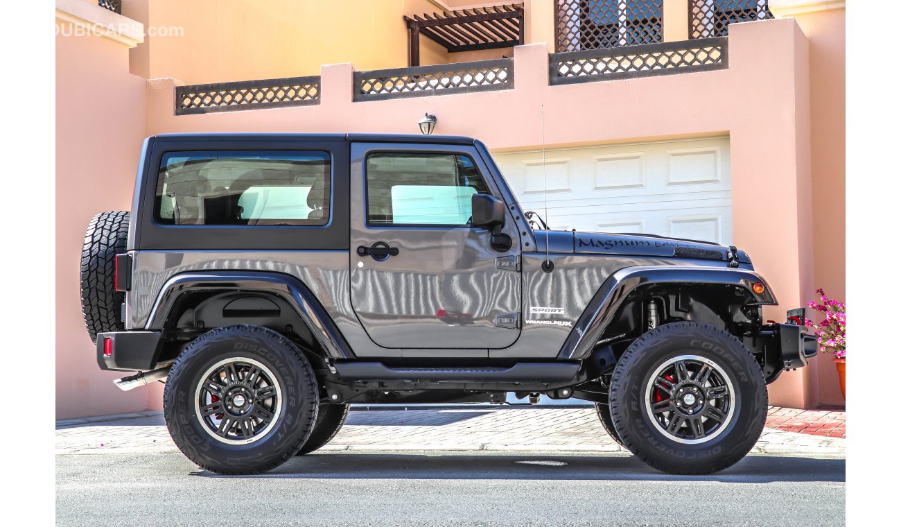 Jeep Wrangler Sport “Magnum Edition” 2018 AED 1940 P.M with 0 % D.P