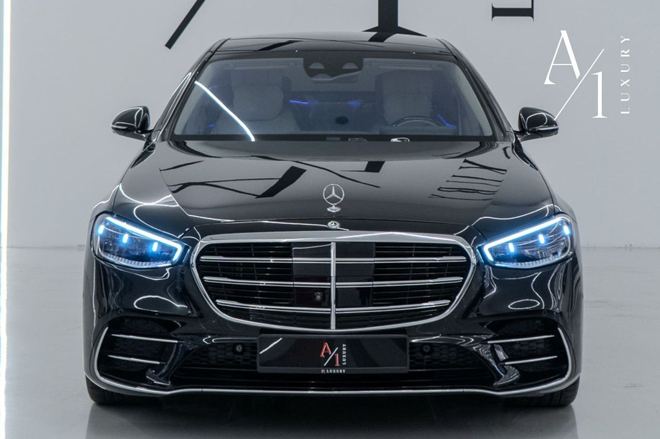 Mercedes-Benz S 500 4MATIC 3.0L 2021 Mercedes Benz S500 4MATIC, Warranty, Full Service History, Fully Loaded, GCC