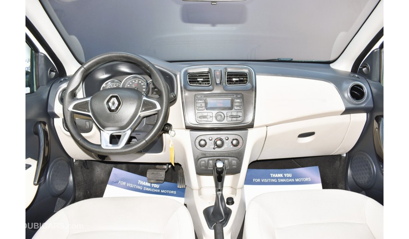 Renault Symbol AED 399 PM | 1.6L PE GCC DEALER WARRANTY