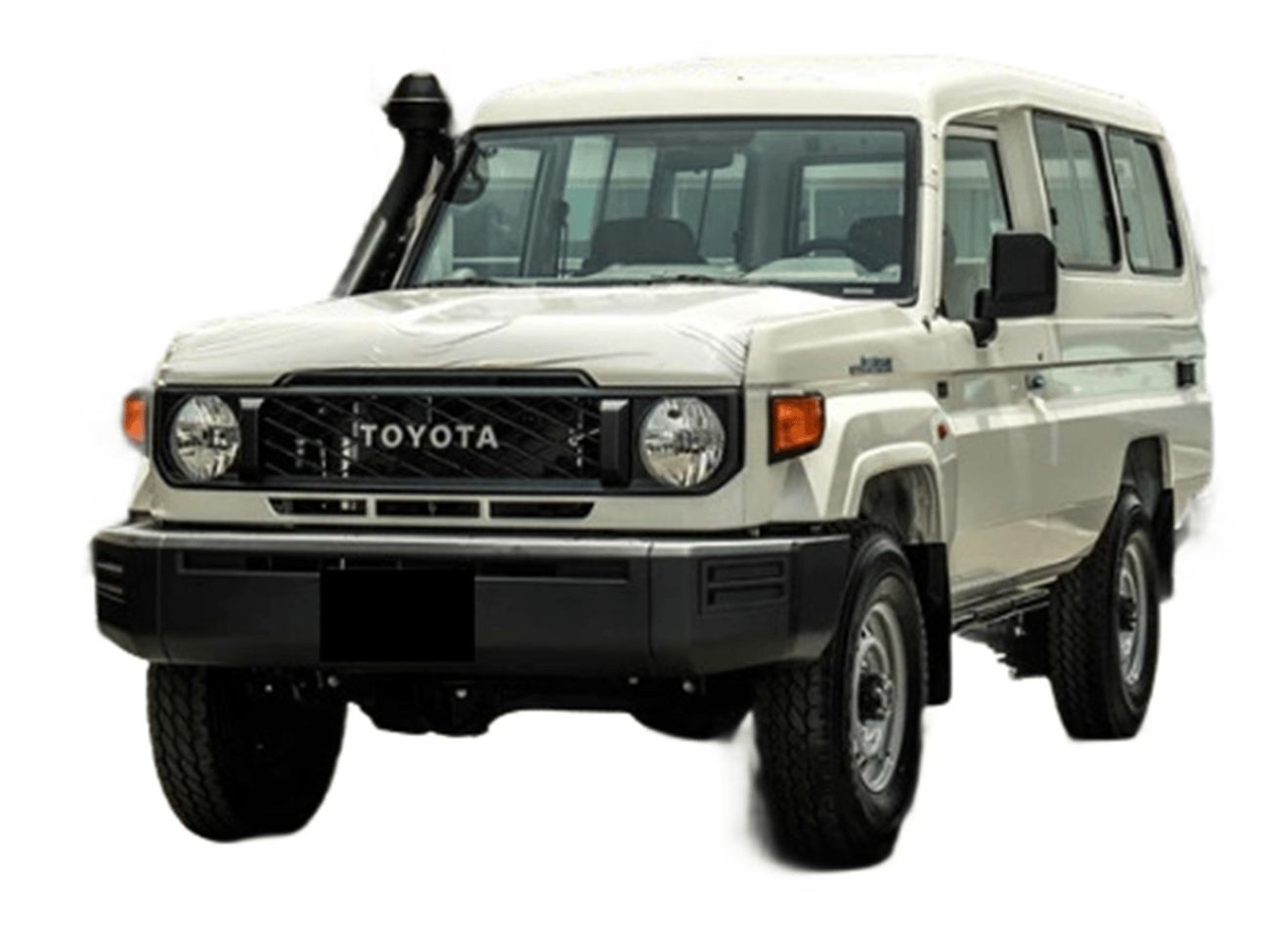 تويوتا لاند كروزر ECTMKC001 – 2025 Toyota LC78 3 Doors Hardtop – 2.8L Diesel Manual – White  with Tan Interior