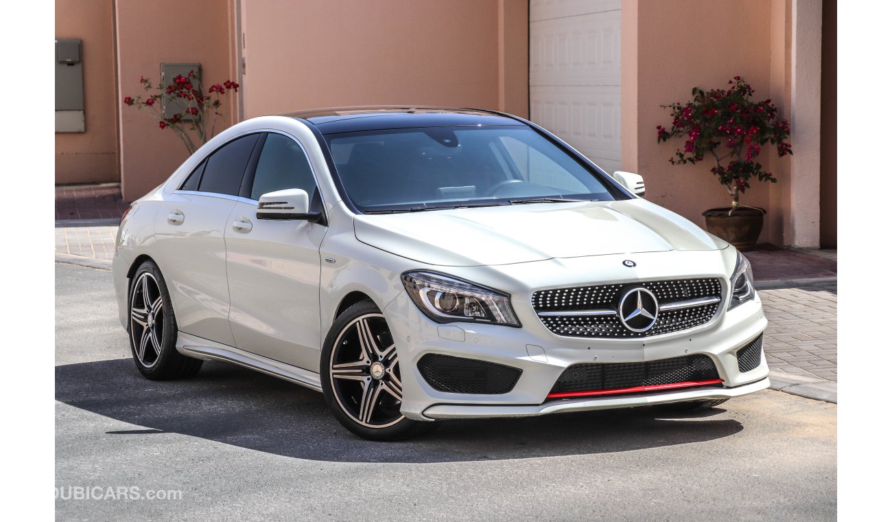 Mercedes-Benz CLA 250 2016 GCC under Warranty with Zero Downpayment.