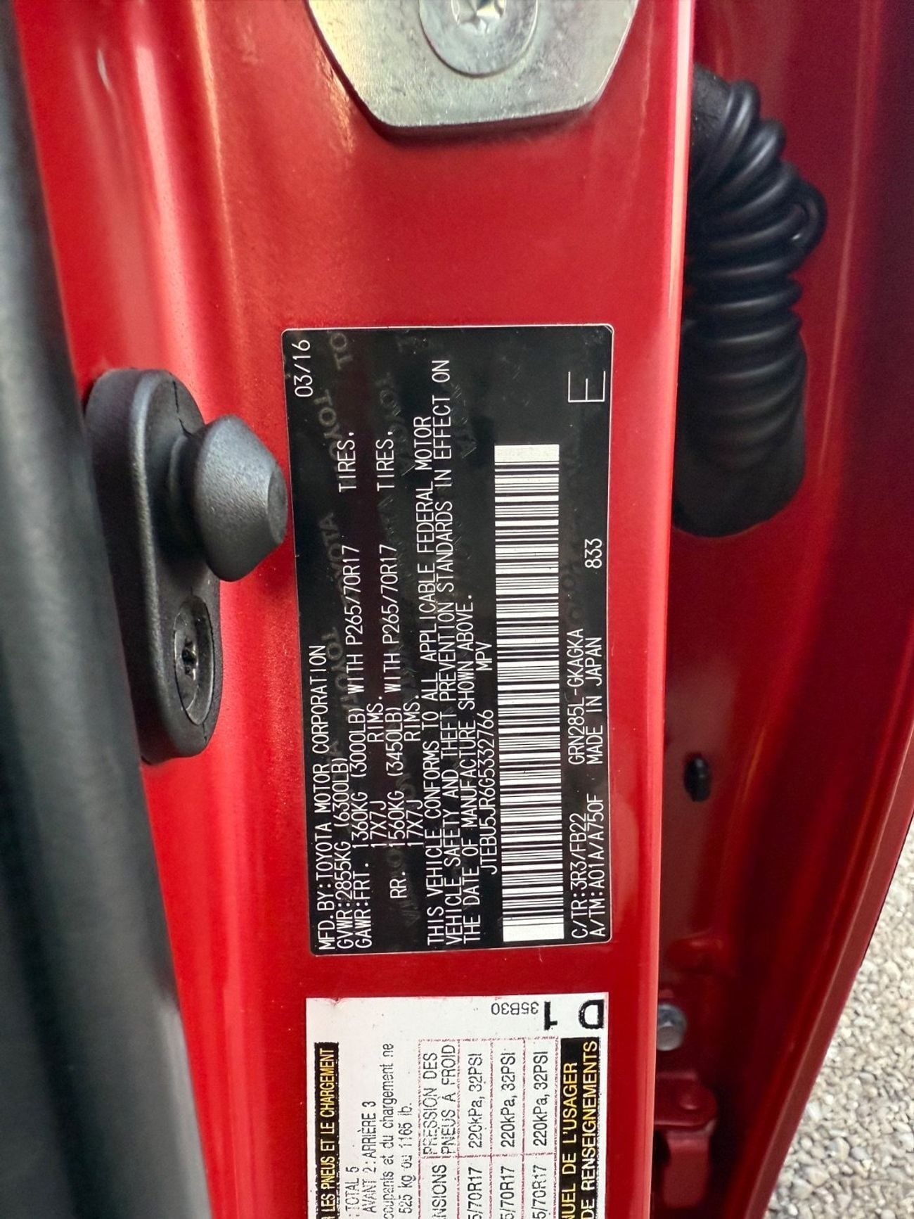 Toyota 4Runner 2016 SR5 PREMIUM 4x4 NEW KIT 2025 US SPEC