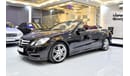 Mercedes Benz E350 EXCELLENT DEAL for our Mercedes Benz E350 CONVERTIBLE ( 2013 Model ) in Black Color GCC Specs