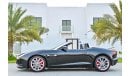 Jaguar F-Type V6 Convertible | 2,624 P.M | 0% Downpayment | Full Option | Low Kms