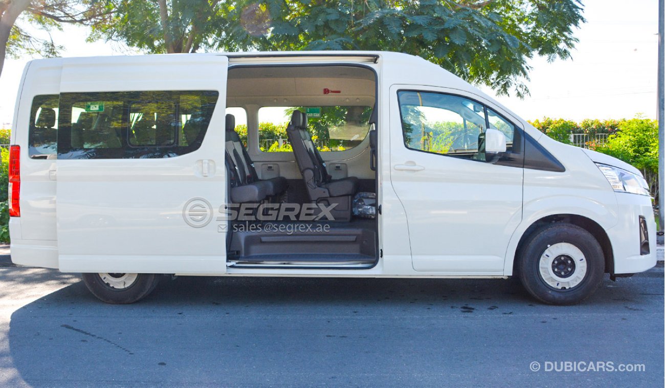 Toyota Hiace 20YM 2.8L MT Diesel GL HIGH ROOF with 2 heater Full option,13 SEATS- Petrol Available- فل اوبشن