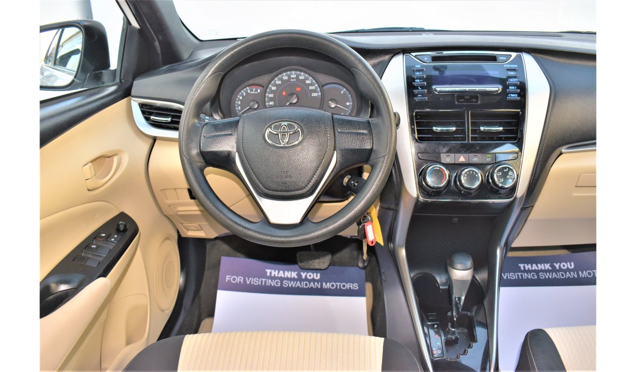 Toyota Yaris AED 918 PM | 0% DP | 1.3L SE GCC WARRANTY