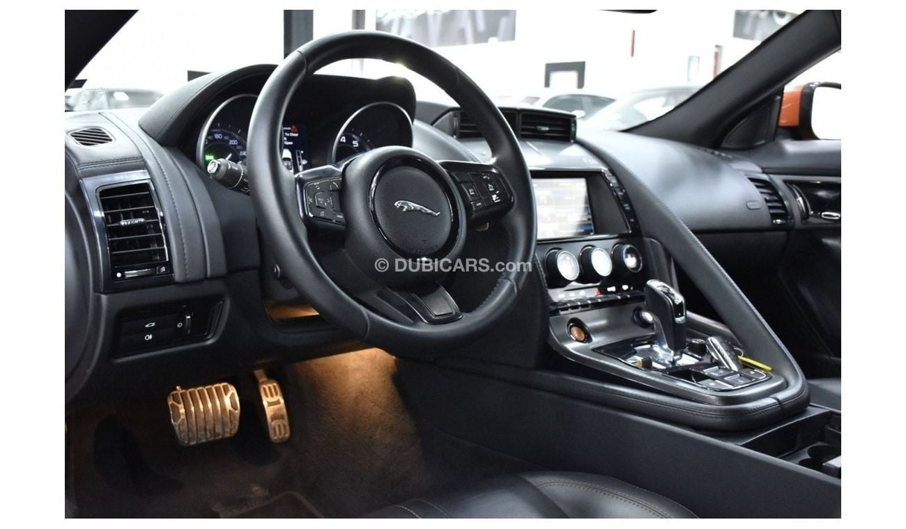 Jaguar F Type EXCELLENT DEAL for our Jaguar F-Type S V8 ( 2014 Model ) in Orange Color GCC Specs