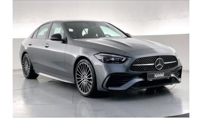 مرسيدس بنز C200 Premium + (AMG Line) | سنة ضمان مجانية | نسبة التمويل 1.99% | خالية من أضرار الفيضانات