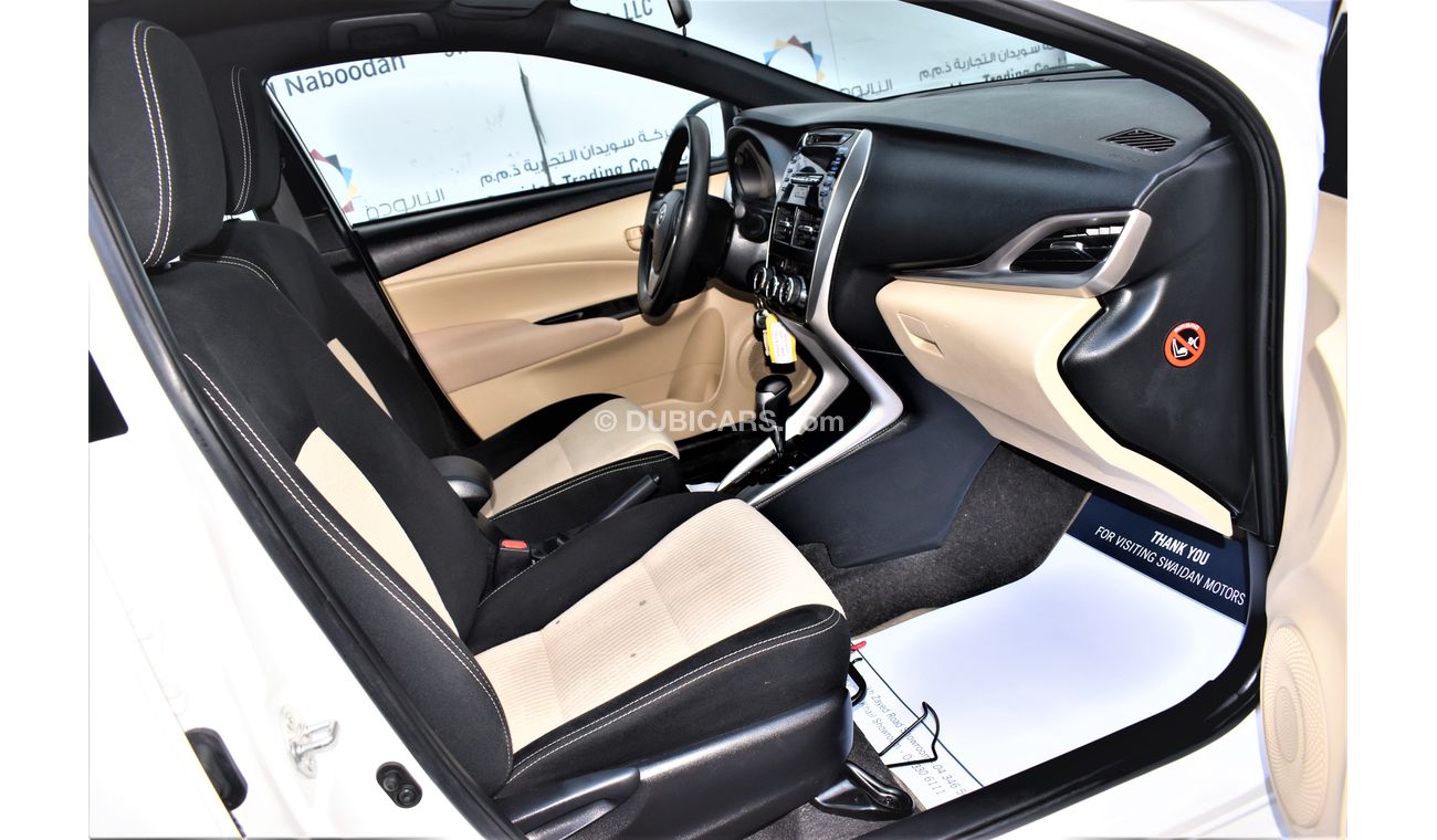 Toyota Yaris AED 639 PM | 1.3L SE HB GCC DEALER WARRANTY