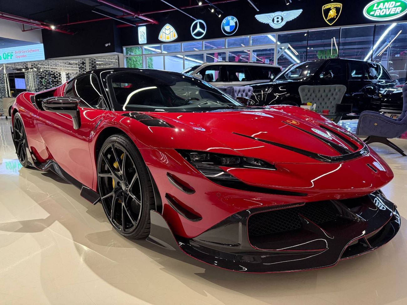 Ferrari SF90 Stradale 2021 F9XX BY MANSORY | ASSETTO FIORANO | CARBON INTERIOR AND EXTERIOR | 3 YEARS WARRANTY AND SERVICE