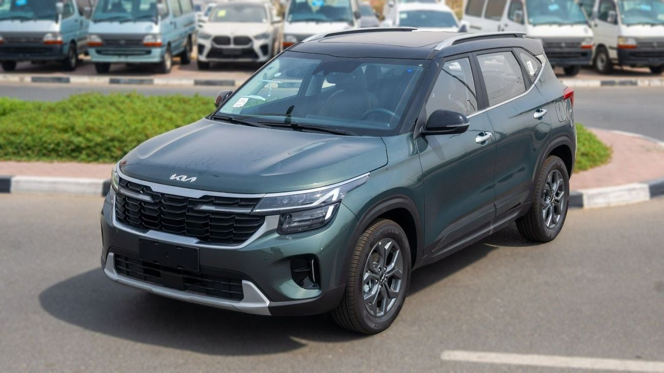 Kia Seltos kia Seltos 2025 1.5L Petrol 4 Cylinder Transmission Automatic  panoramic roof Olive Green Outside Bl