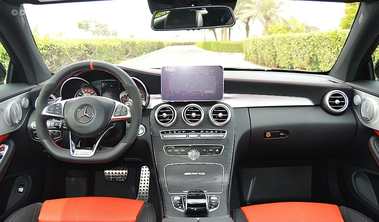 Mercedes-Benz C 63 Coupe AMG S, V8 Biturbo, GCC Specs with 2 Years Unlimited Mileage Warranty
