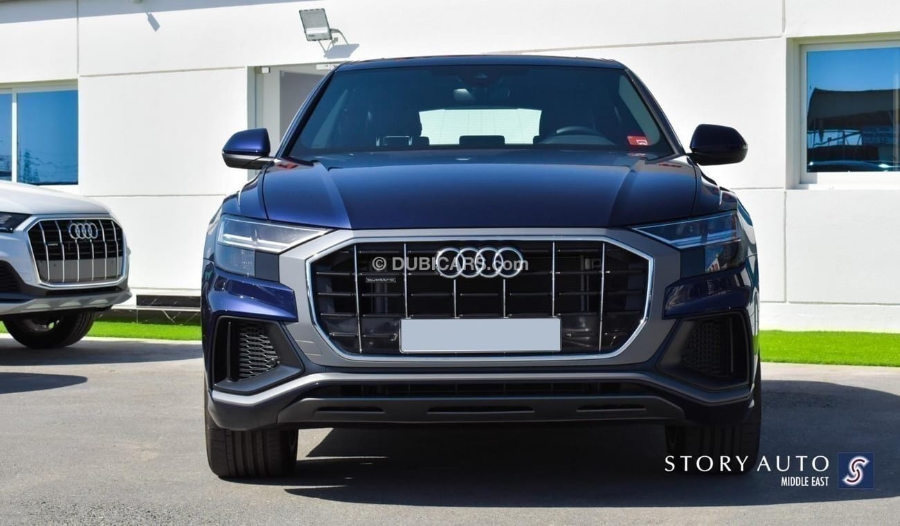 Audi Q8 55 TFSI MHEV Quattro S line V6 3.0L Aut  Local Price (225,000 AED including VAT and Customs )