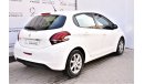 Peugeot 208 1.6L ACTIVE 2019 GCC MANUFACTURING WARRANTY UP TO 2024 OR 100000KM