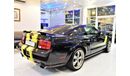 فورد موستانج ONLY 129000 KM! FORD MUSTANG GT 2005 Model in Black with Yellow Stripes Color! GCC Specs