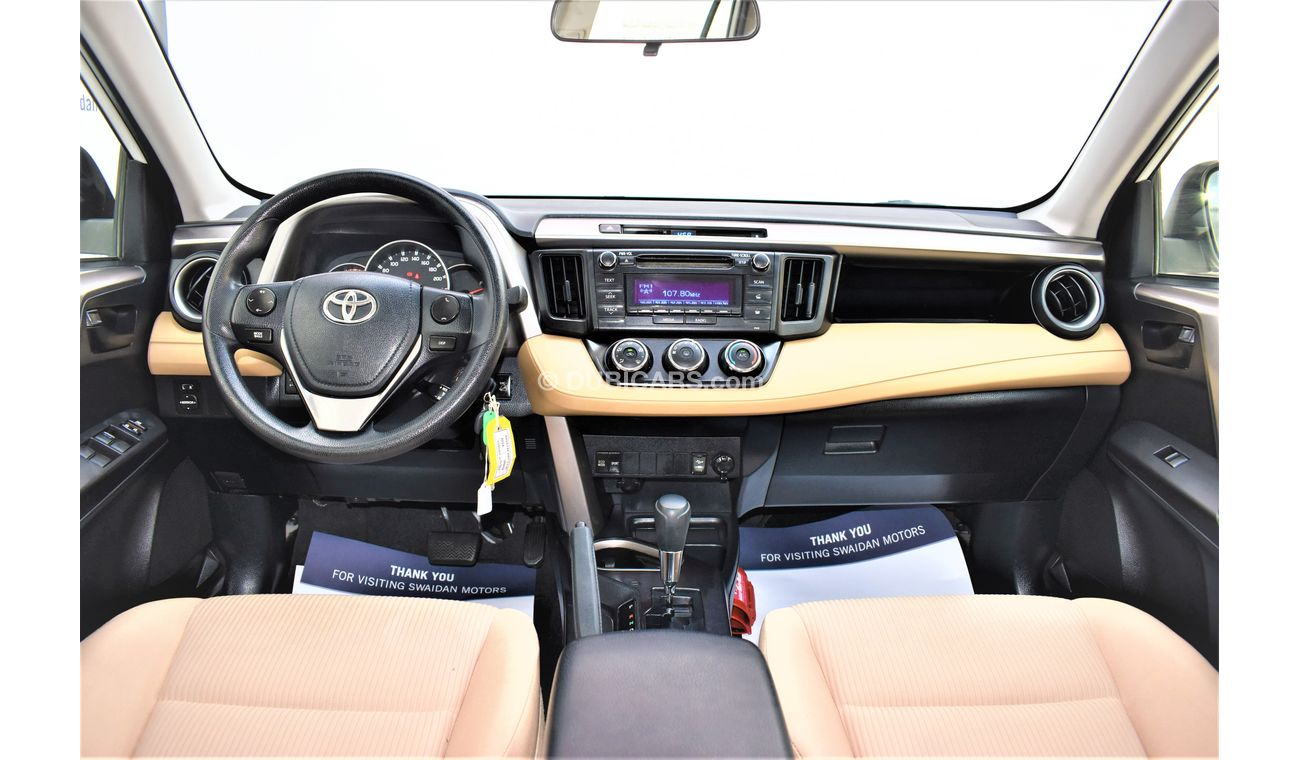 Toyota RAV4 | AED 1560 PM | 0% DP | 2.5L 2018 GCC DEALER WARRANTY