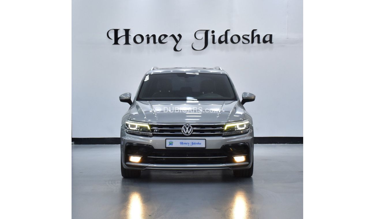 Volkswagen Tiguan EXCELLENT DEAL for our Volkswagen Tiguan R-Line 4Motion ( 2019 Model ) in Beige / Silver Color GCC S