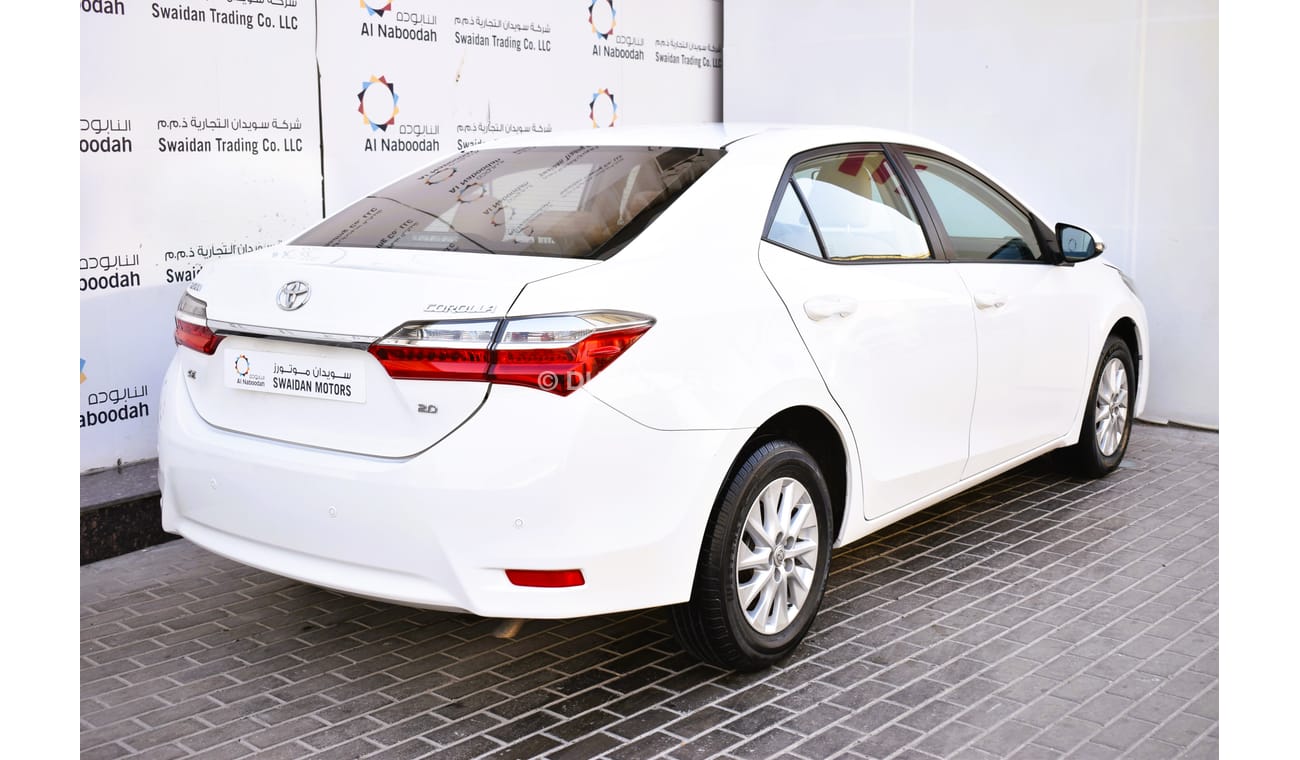 Toyota Corolla AED 929 PM | 2.0L SE GCC DEALER WARRANTY